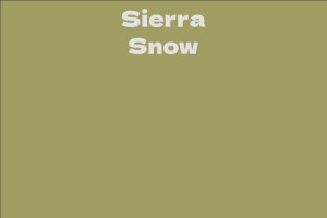 Sierra Snow