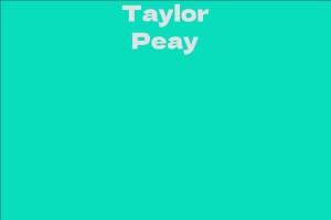 Taylor Peay