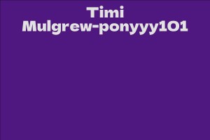 Timi Mulgrew-ponyyy101