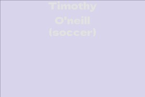 Timothy O'neill (soccer)