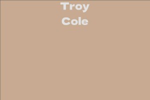 Troy Cole