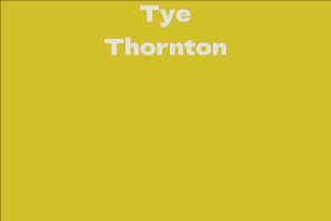 Tye Thornton