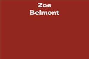Zoe Belmont